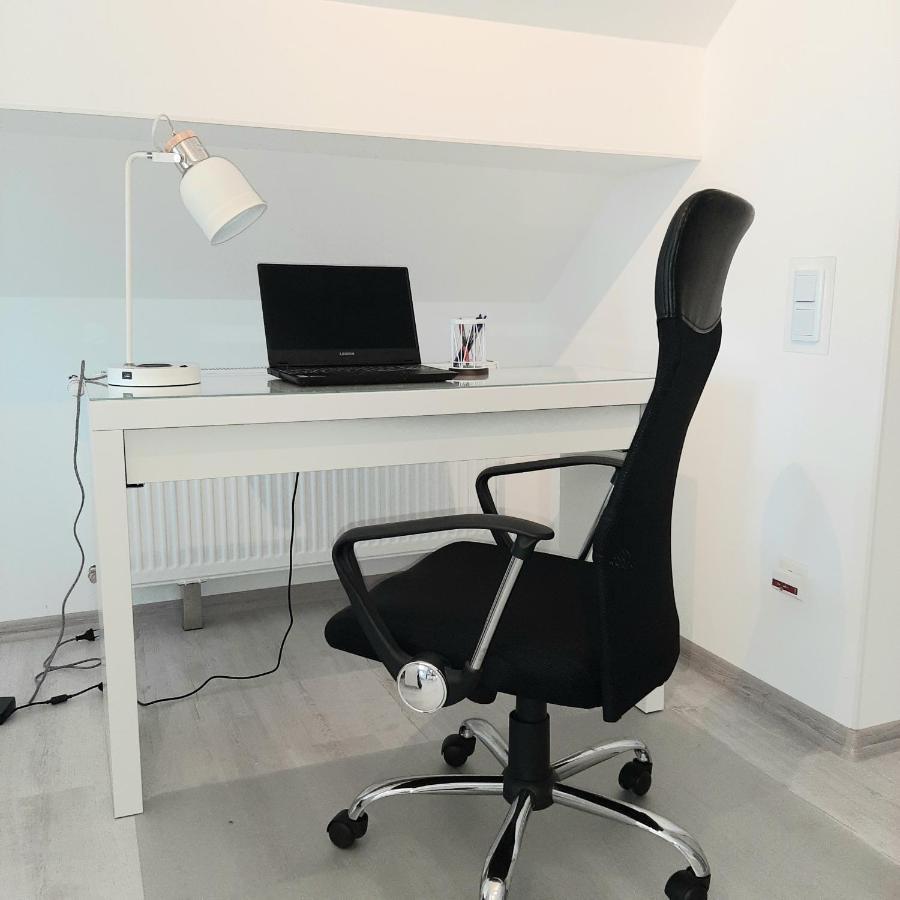 Design Maisonette - 24H Self-Check-In - Bis 7 Pers - In Direkter Weihernaehe - Parkplatz - Wifi - Balkon -Terrasse - Radwege Schiffweiler 外观 照片